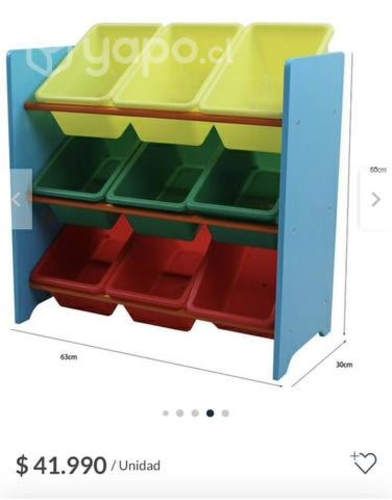Organizador juguetes y cajas 61 litros