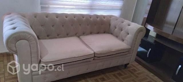 2 cuerpos, de tela beige 1.90mts largo x90cm ancho