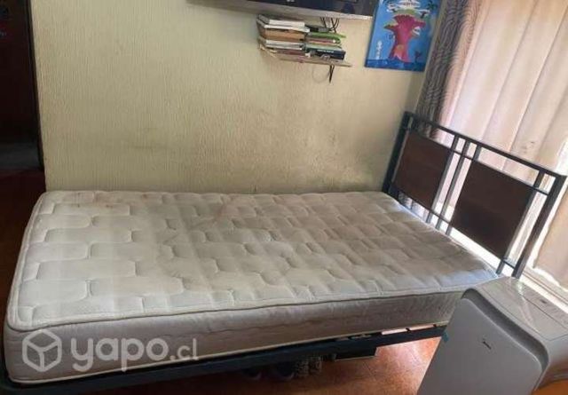 Cama de 1 plaza y media mas colchón