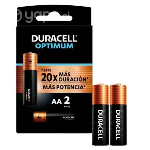 Pilas AA LR6 x2 1.5V Alcalina Duracell Optimum