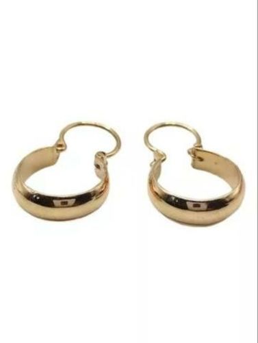 Aros bote de oro 18k