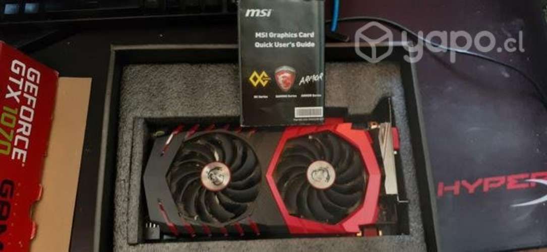Tarjeta gráfica Msi Geforce GTX 1070 8gb