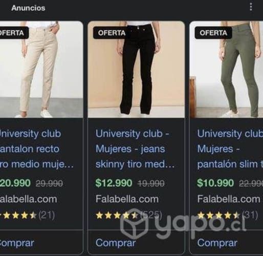 Lote Pantalones Mujer