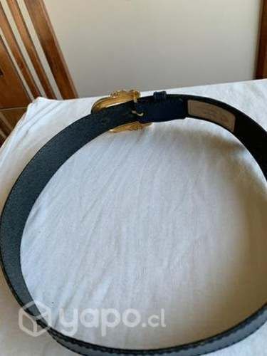 Cinturón de cuero azul talla S