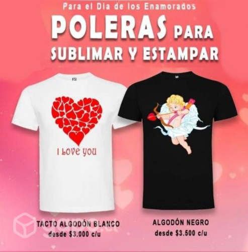 Poleras para Sublimar y Estampar