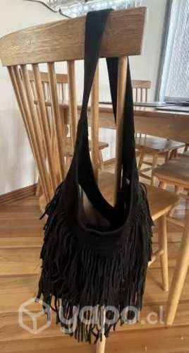 Cartera negra gamuza PRUNE