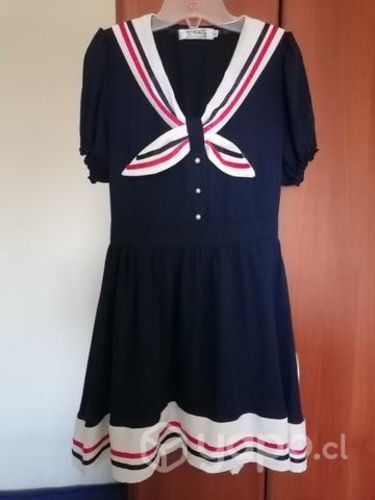 Vestido azul marinero estilo Lolita