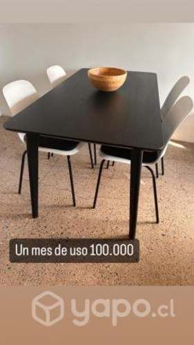 Mesa 4 sillas 140x78
