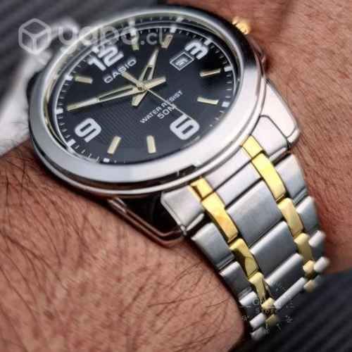 Reloj casio mtp1314sg-1 hombre metal wr50m nuevos