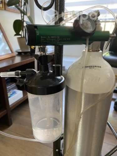 Tubo de Oxigeno con Carrito
