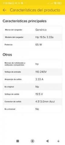 cargador punta azul notebook nuevo en caja