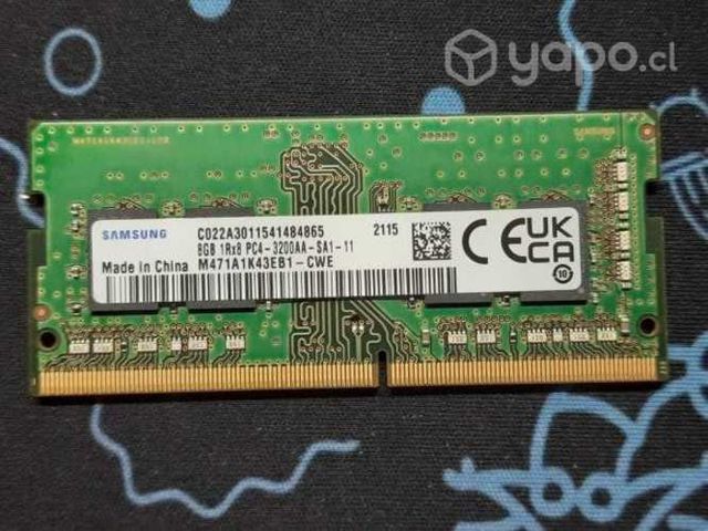 2 x Memoria RAM Notebook color verde 8GB
