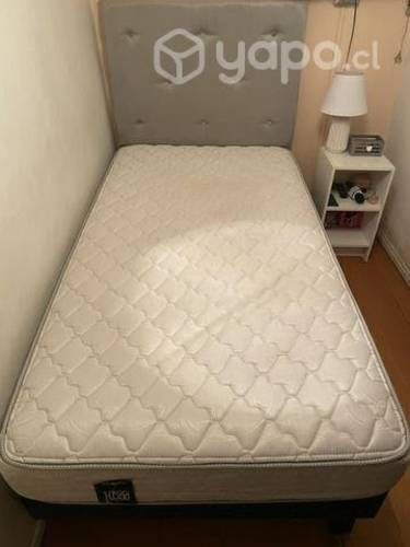 Cama Rosen Ergo T 1.5 plaza con respaldo