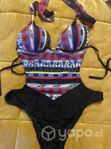 Traje de baño 1 pieza trikini talla L
