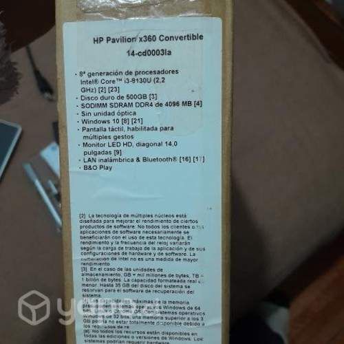 Notebook x360 convertible