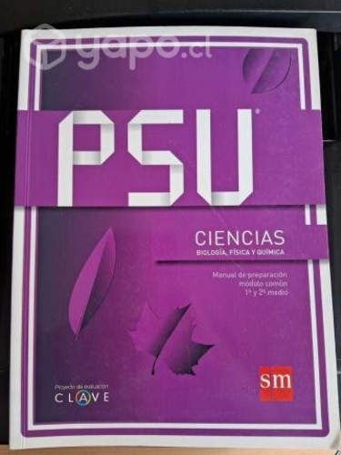 Libros PSU edición SM/Santillana/UC
