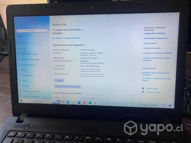 Notebook Lenovo 100-14IBY