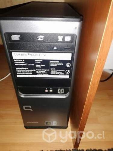 Computador, mouse, teclado, monitor y torre