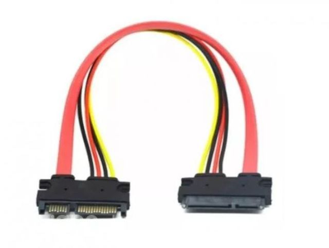 Cable Extension Sata 30cm Macho Hembra 7 + 15 Pin