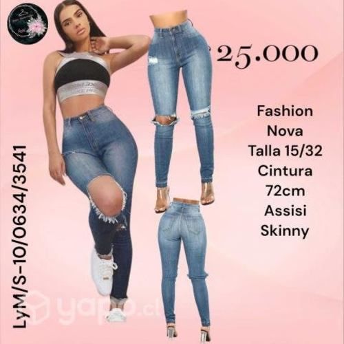 Jeans Fashion Nova Talla 15/32