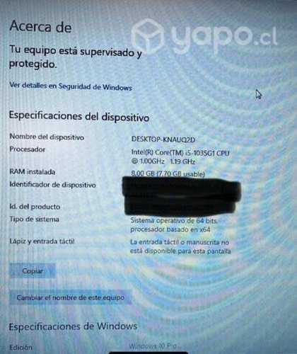 Notebook HP 240 G7 i5-1035G1