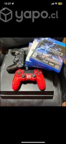 PS4 de 1 TERA CON 2 JOYSTICK 10 JUEGOS