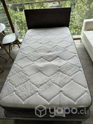 Cama 1.5 plazas con colchón