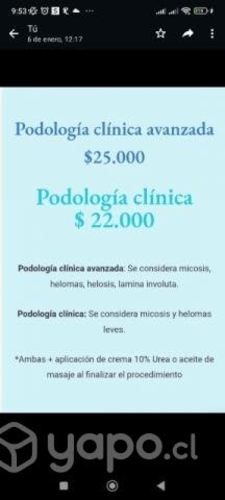 Podologa clínica a domicilio