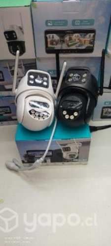 Camaras de seguridad wifi doble lente