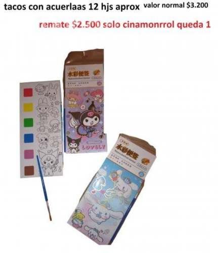 Libreta acuarela sanrio