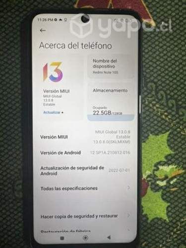 Celular Xiaomi Note 10s