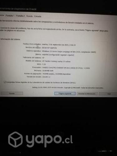 Notebook Hp Pavilion Gaming 15 gtx