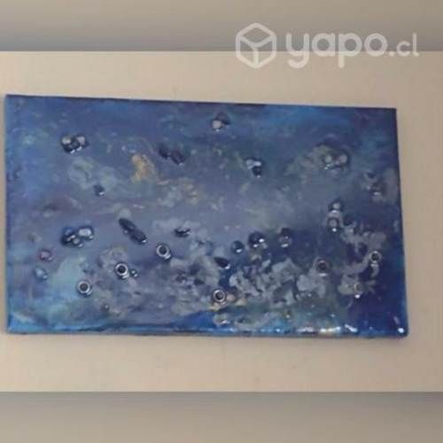 Cuadro de Resina Decorativo con incrustaciones