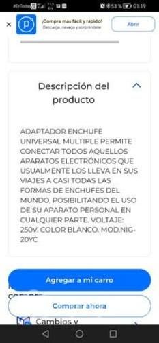 Adaptador viajero universal