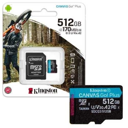 Tarjeta De Memoria MicroSD 512GB Kingston 170MB/s