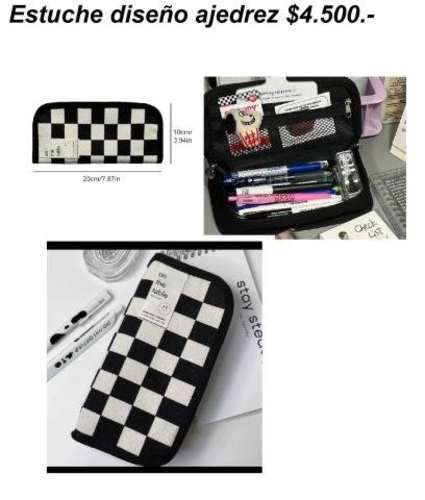 Estuche diseño ajedrez