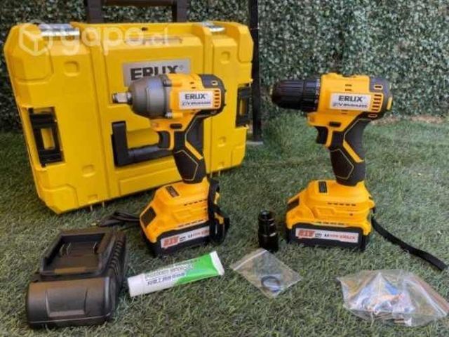 Taladro atornillador y llave de impacto