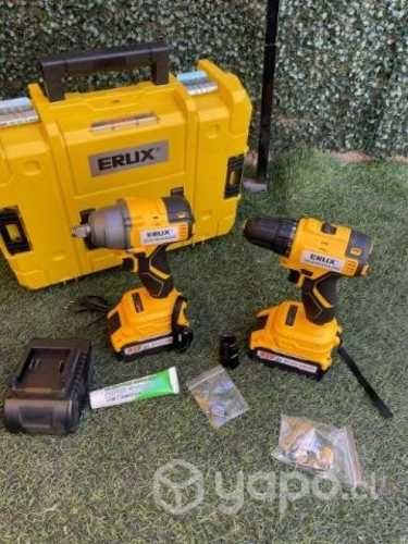 Taladro atornillador y llave de impacto