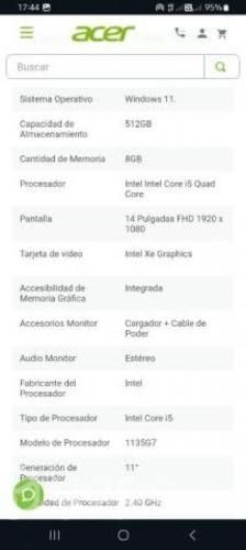 ACER Swift 3 praxticamente nuevo