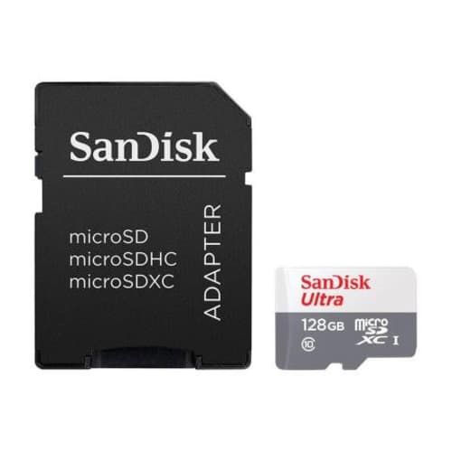 Tarjeta De Memoria MicroSD 128Gb Sandisk Adaptador