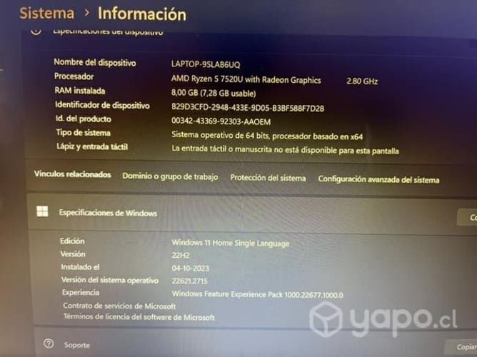 Notebook Asus vivebook go 14 (NUEVA)