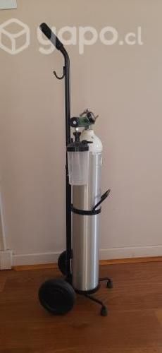 Cilindro de oxígeno portátil 680 L tipo E