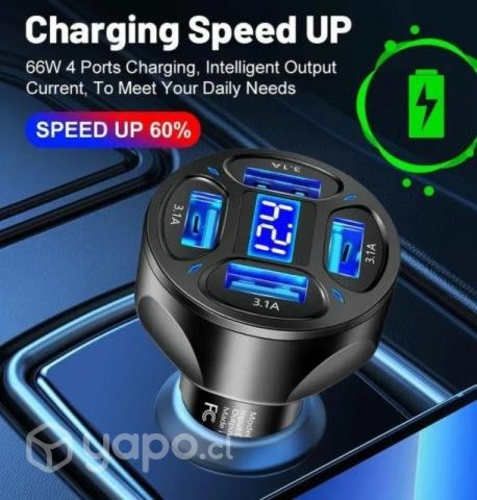 Cargador de carga rápida de auto