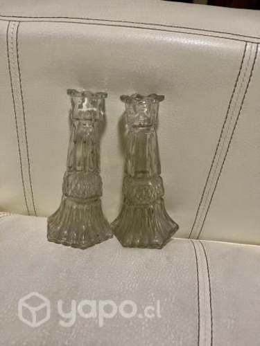 Candelabro Antiguo Cristal
