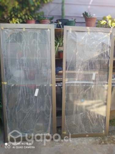 Ventana Corredera Aluminio Termopanel templado