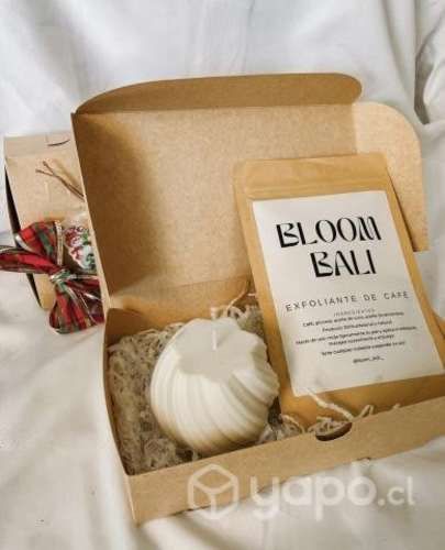 Set de vela círculo y exfoliante de café