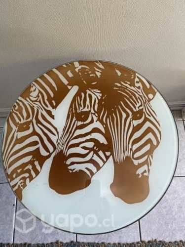 Mesa redonda base metal