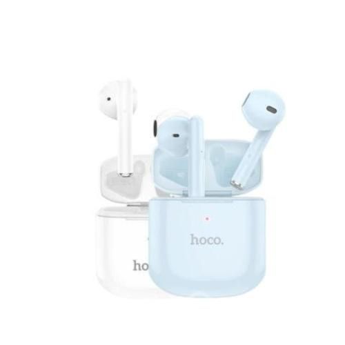 Audifonos Plus Bluetooth Tws Ew19 Celeste y Blanco