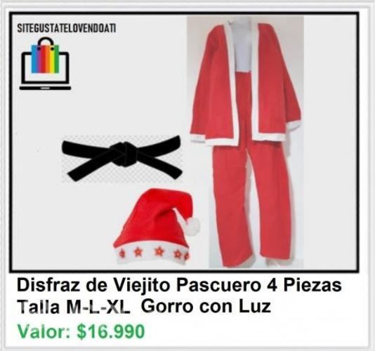 Disfraz Viejo Pascuero