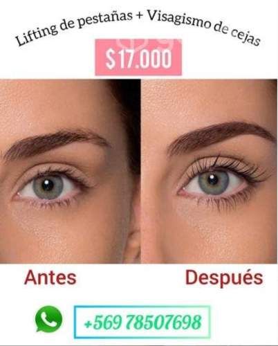 Lifting de pestañas mas Visagismo de Cejas